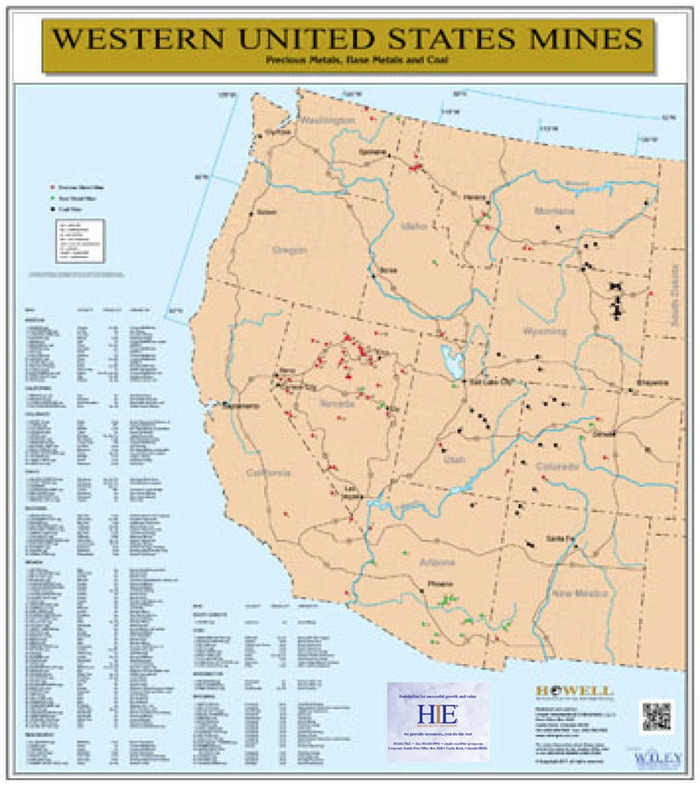 Map of Western United States